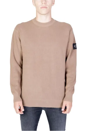 Calvin Klein Homme, Pulls, Brun, Taille: M Pull Marron à Manches Longues pour Homme