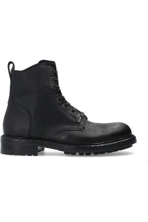 Dolce & Gabbana Homme, Chaussures, Noir, Taille: 40 EU Bottes Cheville en Cuir Noir pour Homme