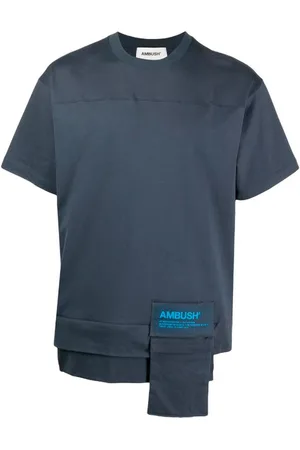 AMBUSH Homme, Tops, Bleu, Taille: S T-shirt en Coton Bleu pour Homme