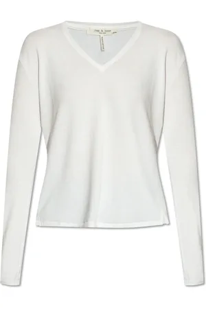RAG&BONE Femme, Tops, Blanc, Taille: 36 FR Haut à col en V