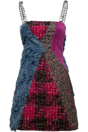 Andersson Bell Femme, Robes, Multicolore, Taille: 40 FR Robes en Tissu Patchwork