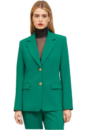 CLIPS Femme, Vestes, Vert, Taille: 42 FR Veste Milano à Deux Boutons