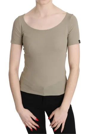 Gianfranco Ferré Femme, Tops, Gris, Taille: 38 FR Haut de réservoir décontracté à manches courtes gris élégant