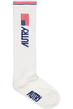 Autry Homme, Sous-vêtements, Blanc, Taille: S Chaussettes Drapeau Américain