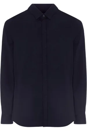 Armani Exchange Homme, Chemises, Bleu, Taille: 2XL Chemises Bleues pour Hommes