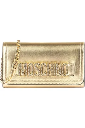 Moschino Femme, Sacs, , Taille: ONE Size Pochettes Dorés pour Femmes