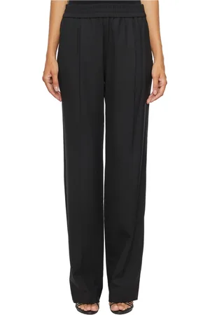 Helmut Lang Femme, Pantalons, Noir, Taille: 36 FR Pantalon avec Bande Logo
