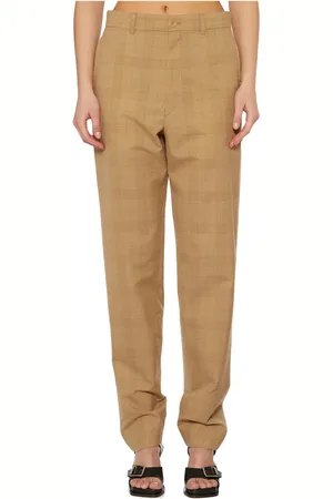 LEMAIRE Femme, Pantalons, Brun, Taille: 36 FR Pantalon en Laine