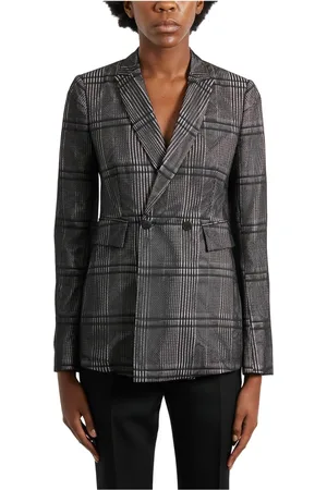 SAPIO Femme, Vestes, Noir, Taille: 38 FR Veste à double boutonnage