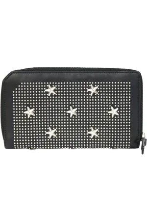 Jimmy Choo Femme, Pre-owned, Noir, Taille: ONE Size Pre-owned Cuir petite-maroquinerie