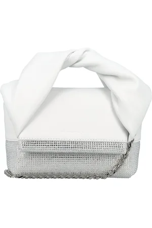 J.W.Anderson Femme, Sacs, Blanc, Taille: ONE Size Sac Twister en Cuir Blanc avec Cristaux