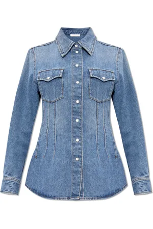 Chloé Femme, Blouses et Chemises, Bleu, Taille: 36 FR Chemise en denim