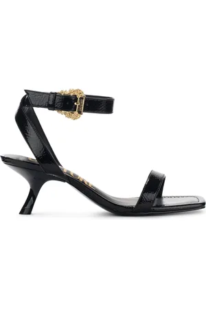VERSACE Femme, Chaussures, Noir, Taille: 36 EU Sandale Naplack Noire - Modèle Fiona