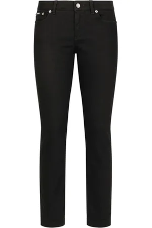 Dolce & Gabbana Femme, Jeans, Noir, Taille: 34 FR Pantalon Chic