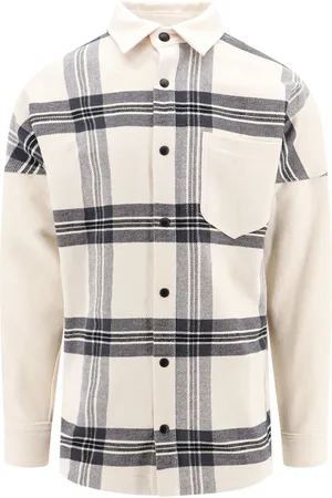 Palm Angels Homme, Chemises, Blanc, Taille: M Chemise Madras Oversize