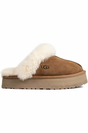 UGG Femme, Chaussures, Brun, Taille: 38 EU Chaussons Disquette