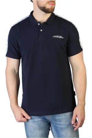 AUTOMOBILI LAMBORGHINI Homme, Tops, Bleu, Taille: S Polo en Coton pour Homme