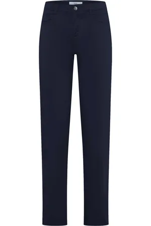 Brax Femme, Pantalons, Bleu, Taille: 48 FR Pantalon Coupe Droite Bleu Marine