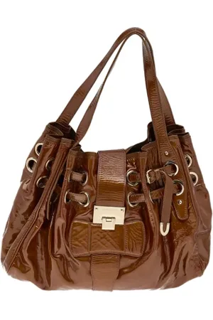 Jimmy Choo Femme, Pre-owned, Brun, Taille: ONE Size Pre-owned Cuir cabas