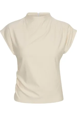 Gestuz Femme, Blouses et Chemises, , Taille: 34 FR Haut Élégant avec Col Haut et Effets Drapés