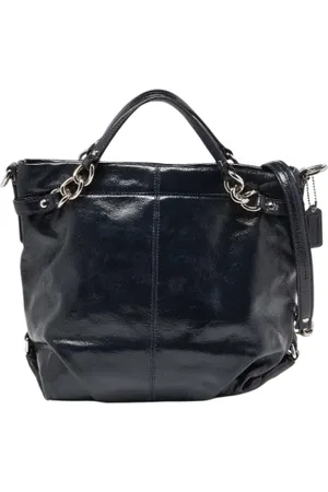 Coach Femme, Pre-owned, Bleu, Taille: ONE Size Pre-owned Cuir sacs-main