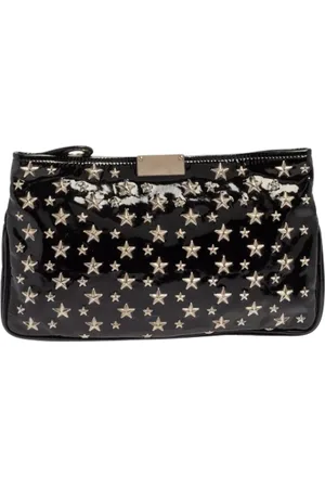 Jimmy Choo Femme, Pre-owned, Noir, Taille: ONE Size Pre-owned Cuir pochettes-minaudieres