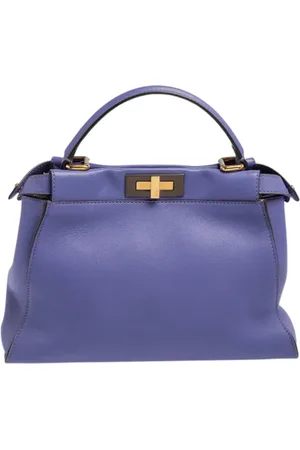 Fendi Femme, Pre-owned, Violet, Taille: ONE Size Pre-owned Cuir sacs-main