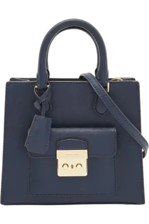 Michael Kors Femme, Pre-owned, Bleu, Taille: ONE Size Pre-owned Cuir cabas