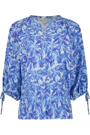 Fabienne Chapot Femme, Blouses et Chemises, Bleu, Taille: 36 FR Blouse Cooper Pina Colada