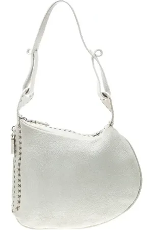 Fendi Femme, Pre-owned, Blanc, Taille: ONE Size Pre-owned Cuir sacs-fendi