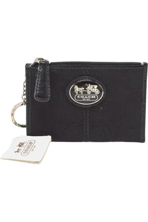Coach Femme, Pre-owned, Noir, Taille: ONE Size Pre-owned Toile petite-maroquinerie