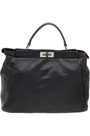 Fendi Femme, Pre-owned, Noir, Taille: ONE Size Pre-owned Cuir sacs-main