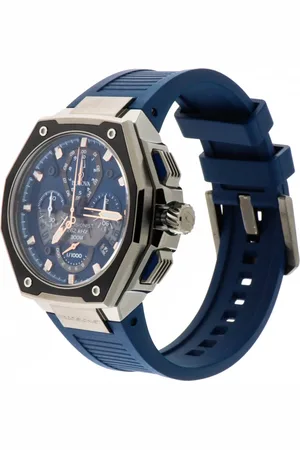 BULOVA Femme, Accessoires, Bleu, Taille: ONE Size Precisionist X Bracelet en Caoutchouc Bleu