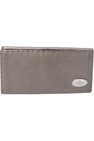 Fendi Femme, Pre-owned, Gris, Taille: ONE Size Pre-owned Cuir petite-maroquinerie