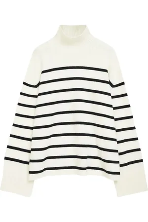 ANINE BING Femme, Pulls, Blanc, Taille: 42 FR Courtney Sweater - Striper