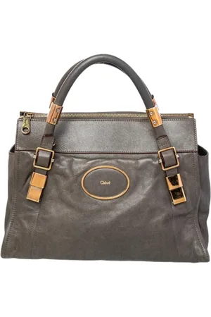 Chloé Femme, Pre-owned, Gris, Taille: ONE Size Pre-owned Cuir sacs-main