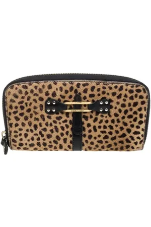 Jimmy Choo Femme, Pre-owned, Brun, Taille: ONE Size Pre-owned Cuir petite-maroquinerie