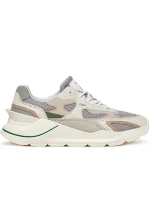 D.A.T.E. Homme, Chaussures, , Taille: 41 EU Baskets avec Détails en Cuir Vert