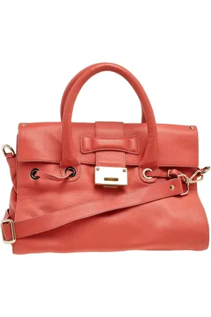 Jimmy Choo Femme, Pre-owned, Rouge, Taille: ONE Size Pre-owned Cuir sacs-main