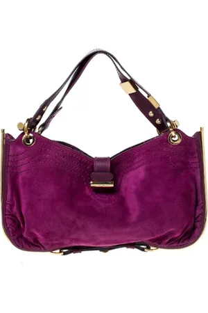 Jimmy Choo Femme, Pre-owned, Violet, Taille: ONE Size Pre-owned Cuir sacs-main
