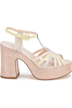 AGL ATTILIO GIUSTI LEOMBRUNI Femme, Chaussures, Brun, Taille: 36 EU Sandales à Talons Hauts
