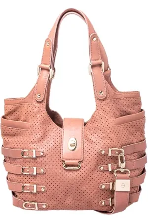 Jimmy Choo Femme, Pre-owned, Rose, Taille: ONE Size Pre-owned Cuir sacs-main