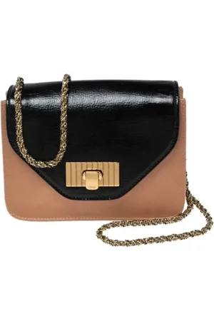 Chloé Femme, Pre-owned, Noir, Taille: ONE Size Pre-owned Satin sacs-ports-paule