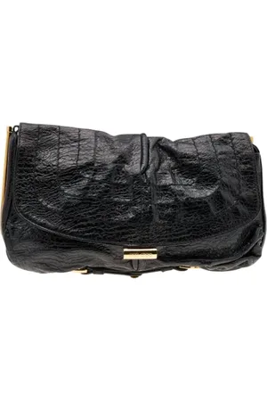 Jimmy Choo Femme, Pre-owned, Noir, Taille: ONE Size Pre-owned Cuir sacs-ports-paule