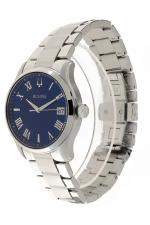 BULOVA Femme, Accessoires, Bleu, Taille: ONE Size Wilton Montre Bleue en Acier