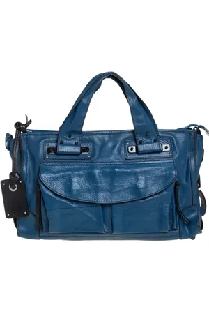 Chloé Femme, Pre-owned, Bleu, Taille: ONE Size Pre-owned Cuir sacs-main