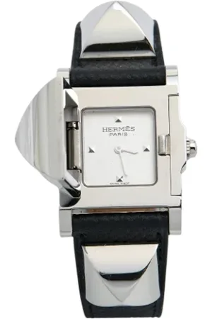 Hermès Femme, Pre-owned, Gris, Taille: ONE Size Pre-owned Acier inoxydable montres