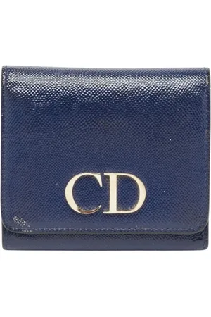 Dior Femme, Pre-owned, Bleu, Taille: ONE Size Pre-owned Cuir petite-maroquinerie
