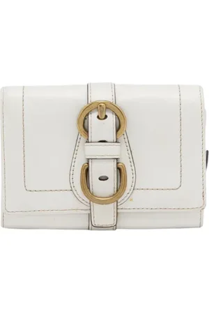 Coach Femme, Pre-owned, Blanc, Taille: ONE Size Pre-owned Cuir petite-maroquinerie