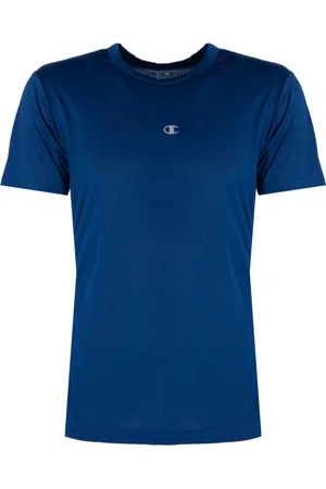 Champion Homme, Tops, Bleu, Taille: L T-Shirt Classique à Col Rond